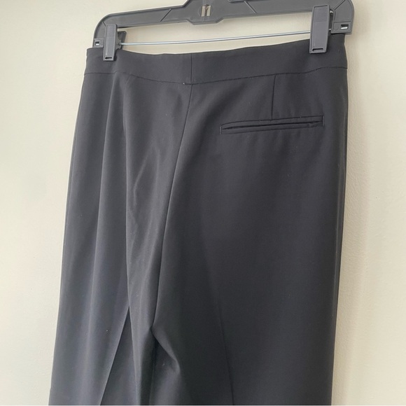 Lafayette 148 New York Black Wool Trouser Pants size 2 Straight Leg - Picture 5 of 8